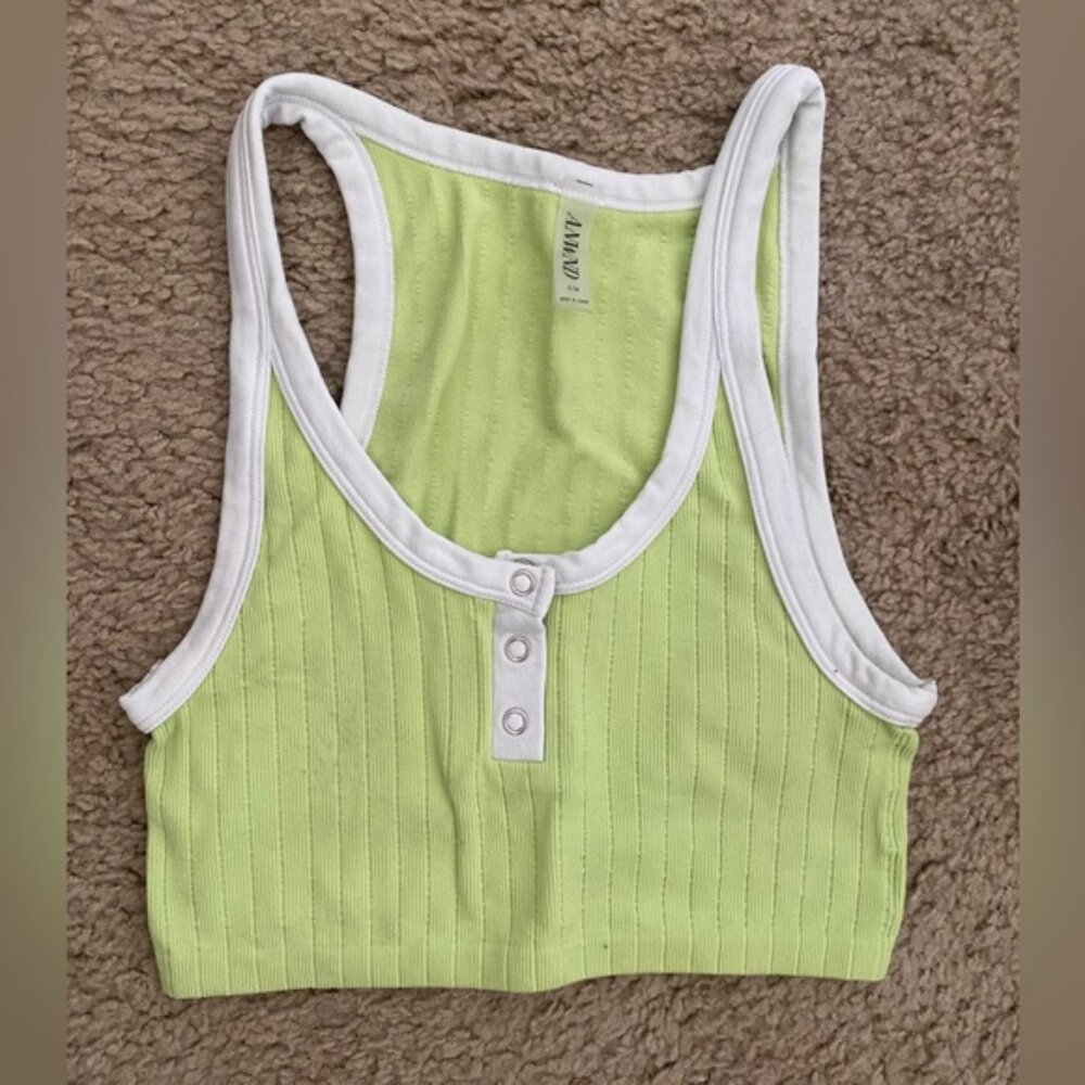 Neon Sports Bra‎ Snap Crop Top